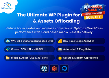 WP SmartSync - WordPress Plugin for Offloading Media & Assets CDN / Cloud Storage