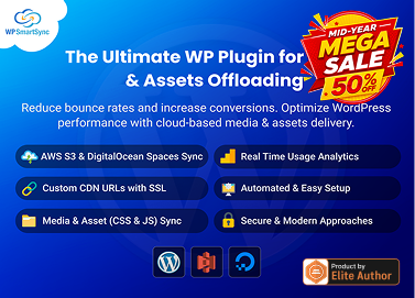 WP SmartSync - WordPress Plugin for Offloading Media & Assets CDN / Cloud Storage