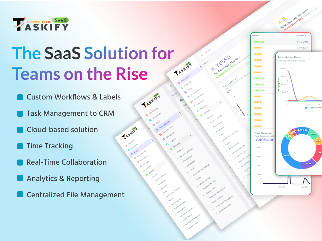 Taskify SaaS - Project Management System in Laravel