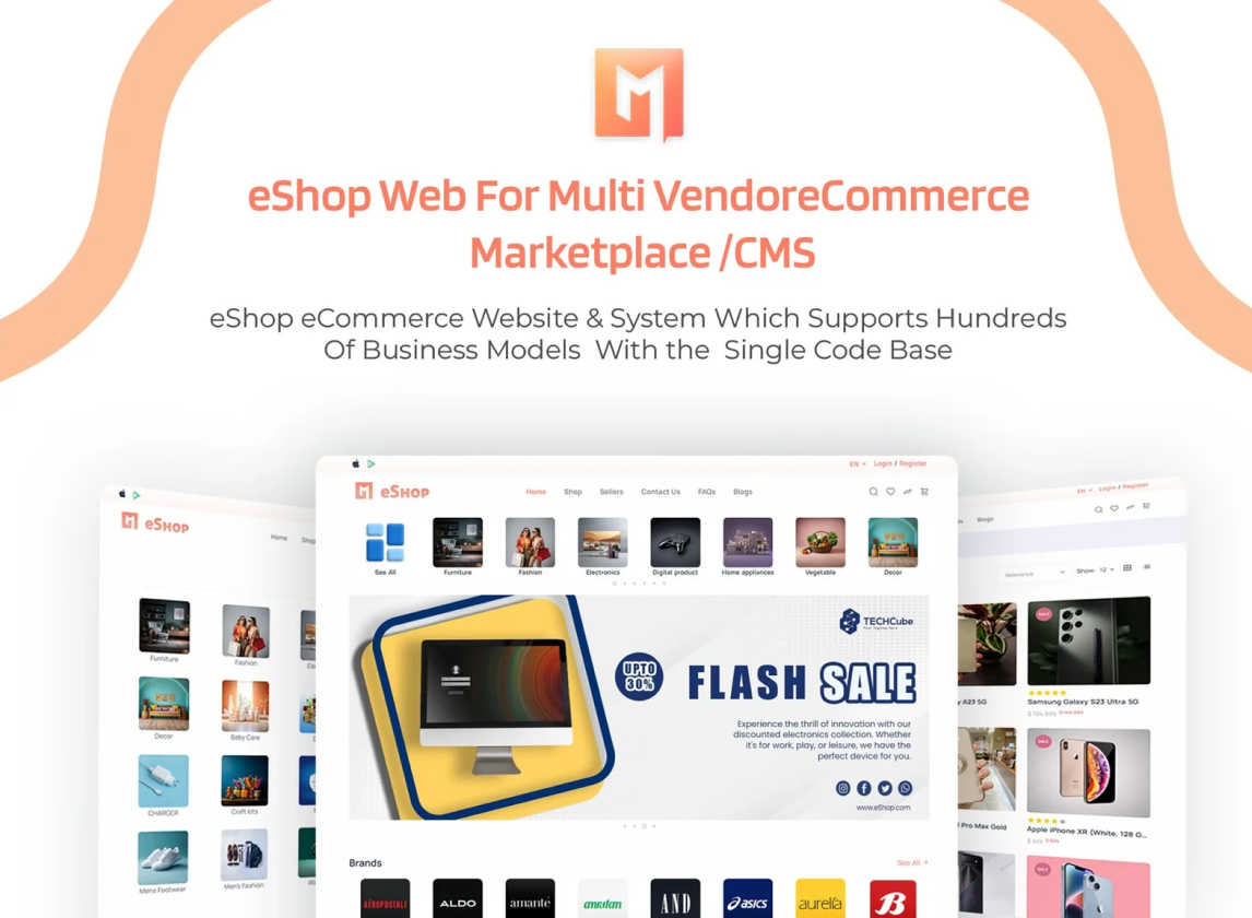 eShop Web - Multi Vendor eCommerce Marketplace / CMS