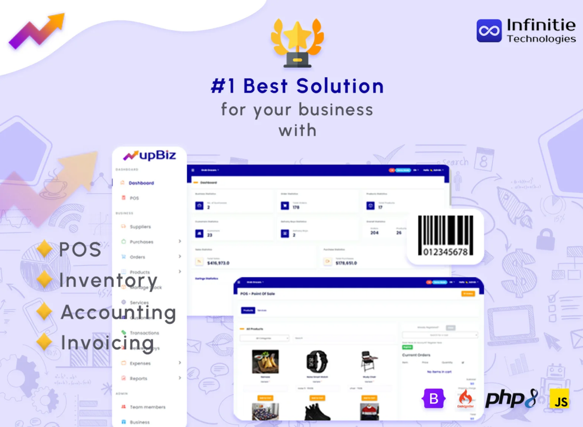POS - upBiz POS ( Point of Sale ), Inventory, Accounting, Invoicing for Small / Medium Businesses