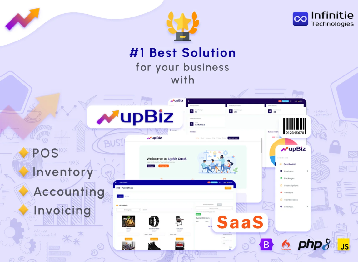 upBiz SaaS - POS ( Point of Sale ), Inventory, Accounting, Invoicing for Small / Medium Businesses