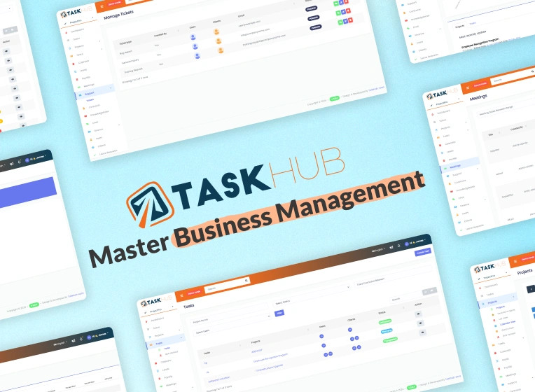 Project Management, Finance, CRM Tool - Taskhub