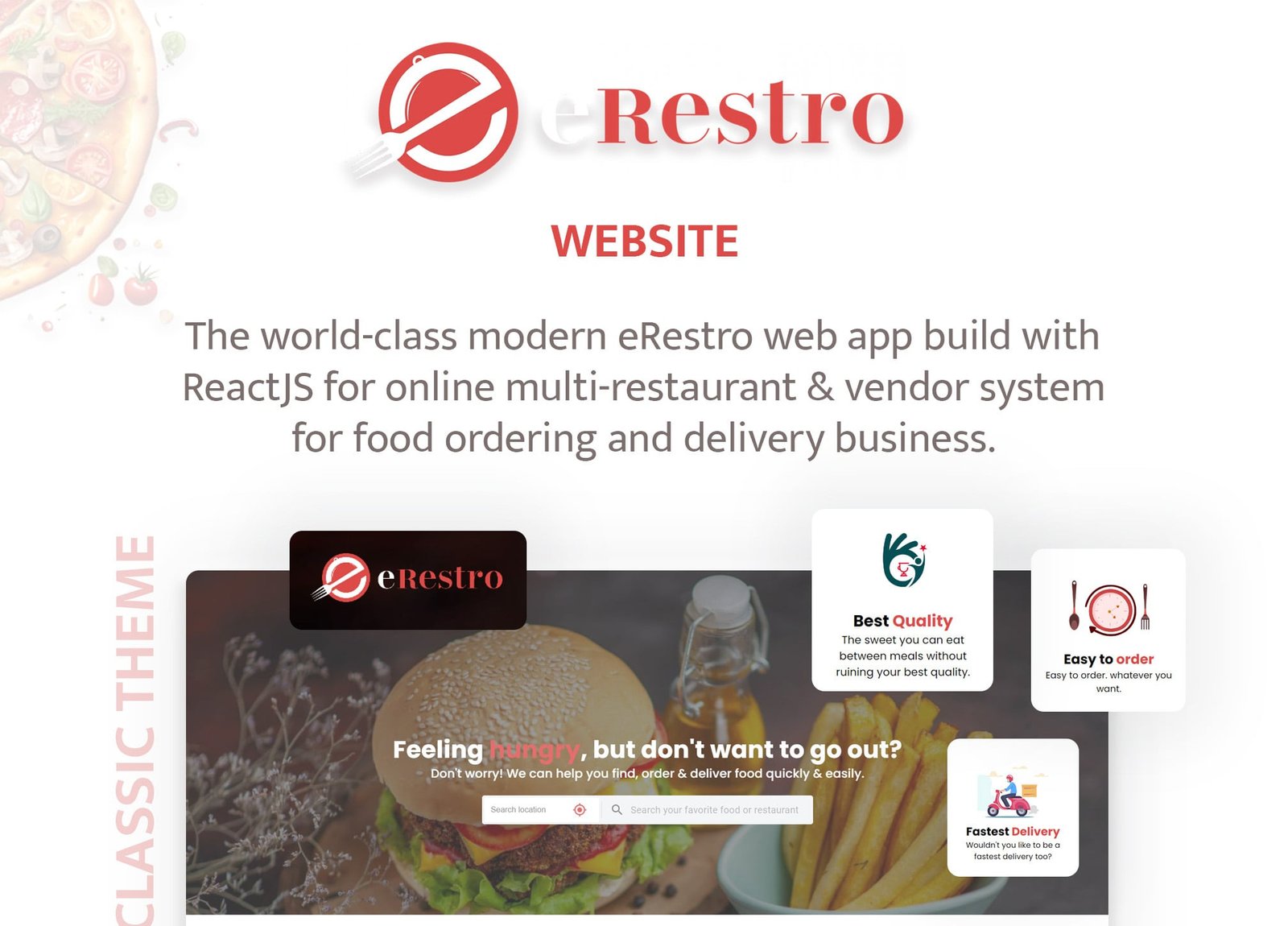 eRestro Multi Restaurant Web - Online Multi-Vendor & Restaurant Food Ordering Web App